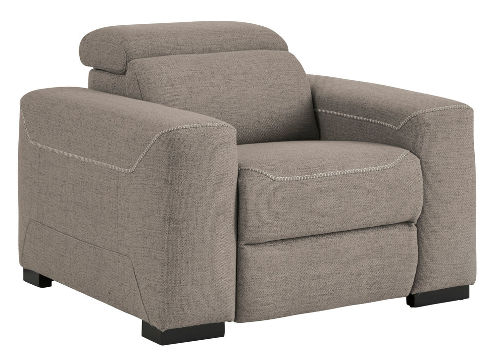 Mabton Gray Fabric Power Recliner