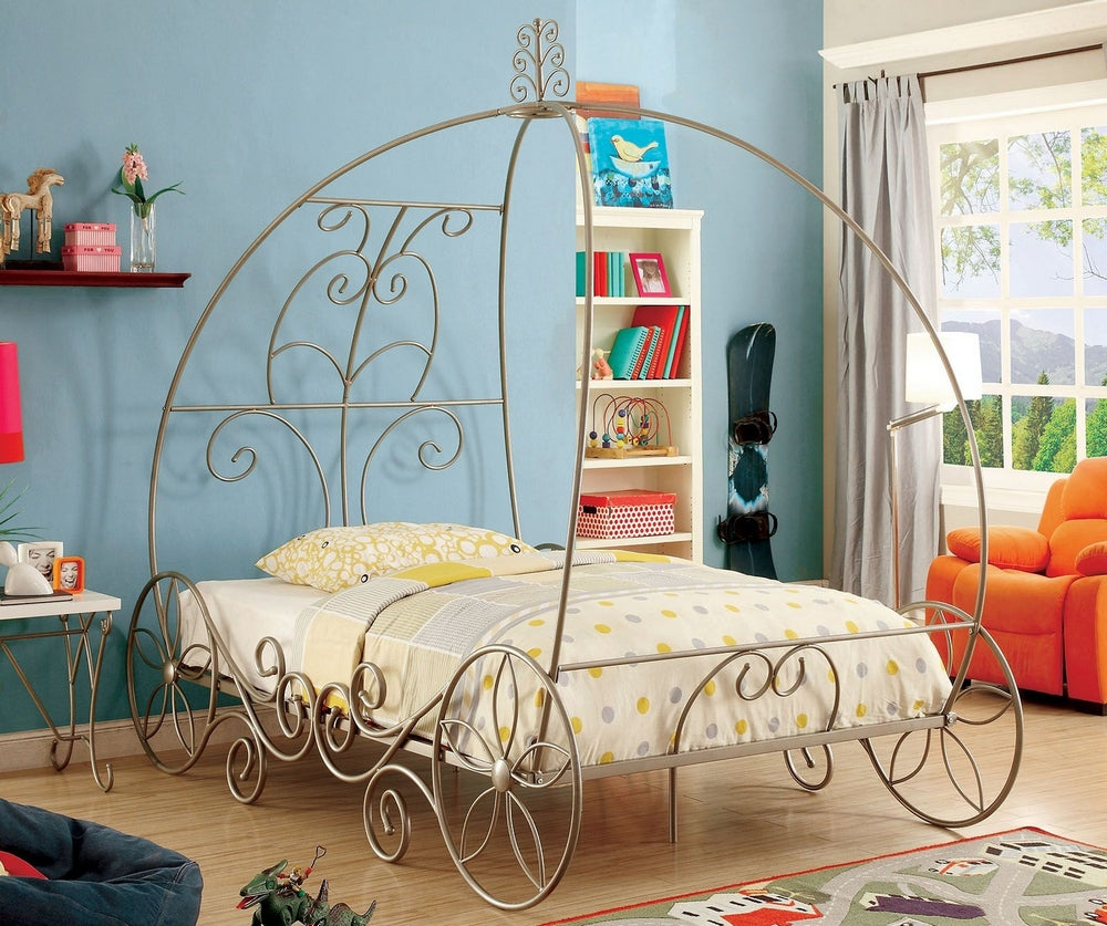 Enchant Gold Metal Twin Bed (Oversized)