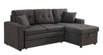 Darwin Gray Sectional with Sleeper