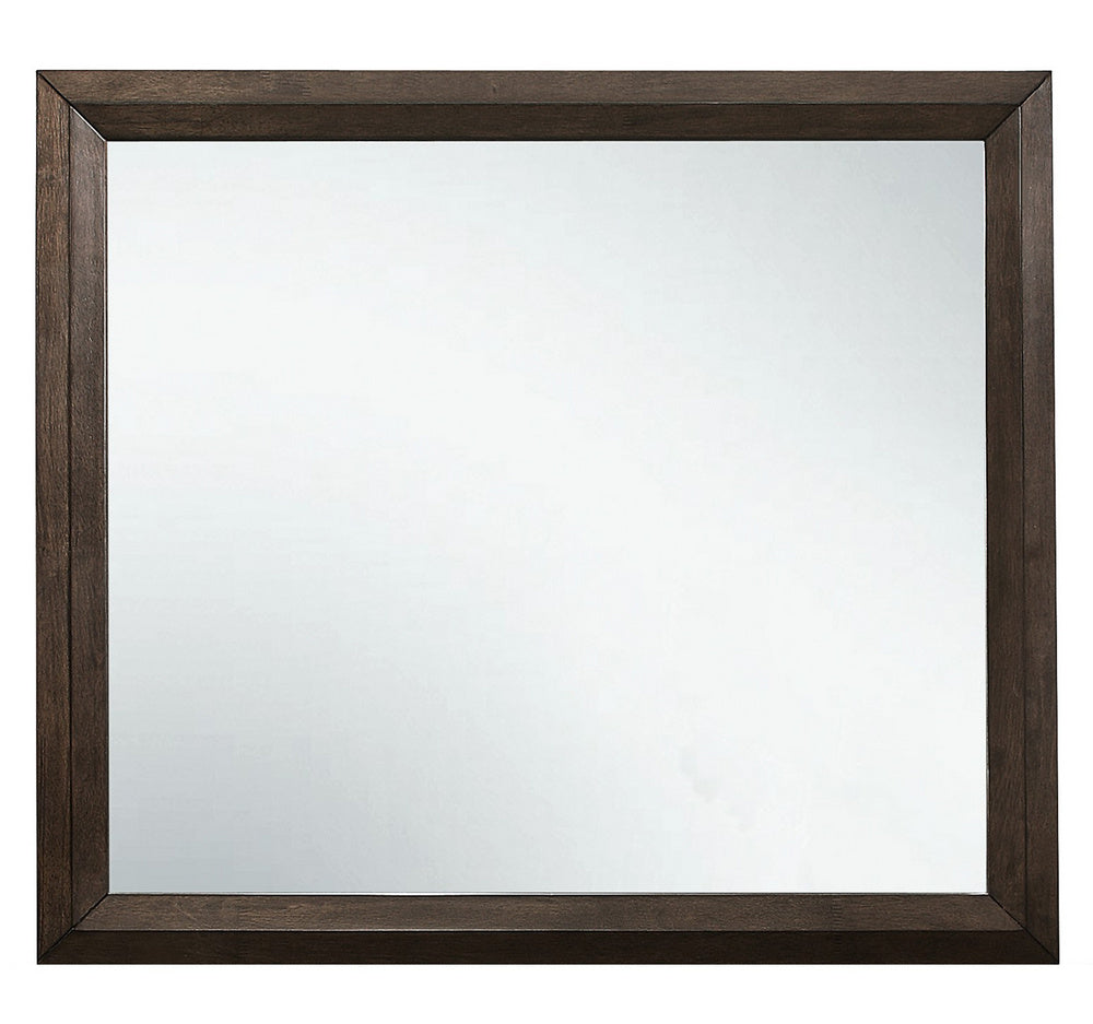 Chesky Warm Espresso Wood Frame Dresser Mirror