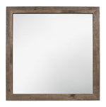 Mandan Weathered Pine Wood Frame Dresser Mirror