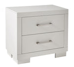 Jessica White Wood 2-Drawer Nightstand