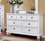 Castor White Solid Wood Dresser