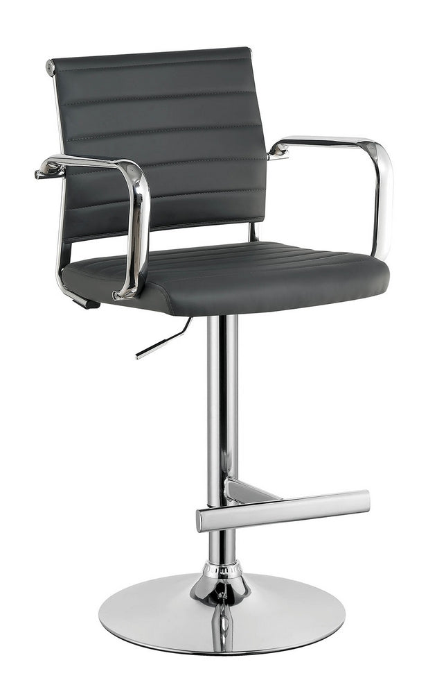 Sedona Gray Leatherette/Metal Bar Stool