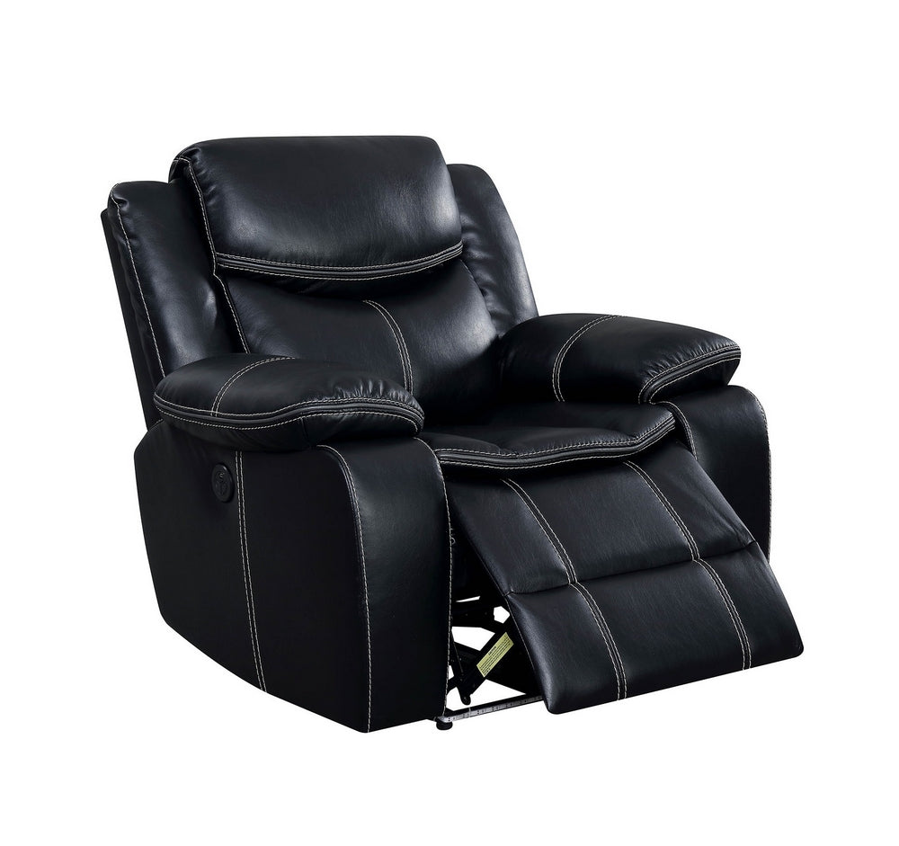 Sirius Black Leatherette Power Recliner