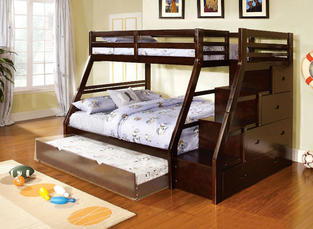 Ellington Dark Walnut Twin/Full Bunk Bed