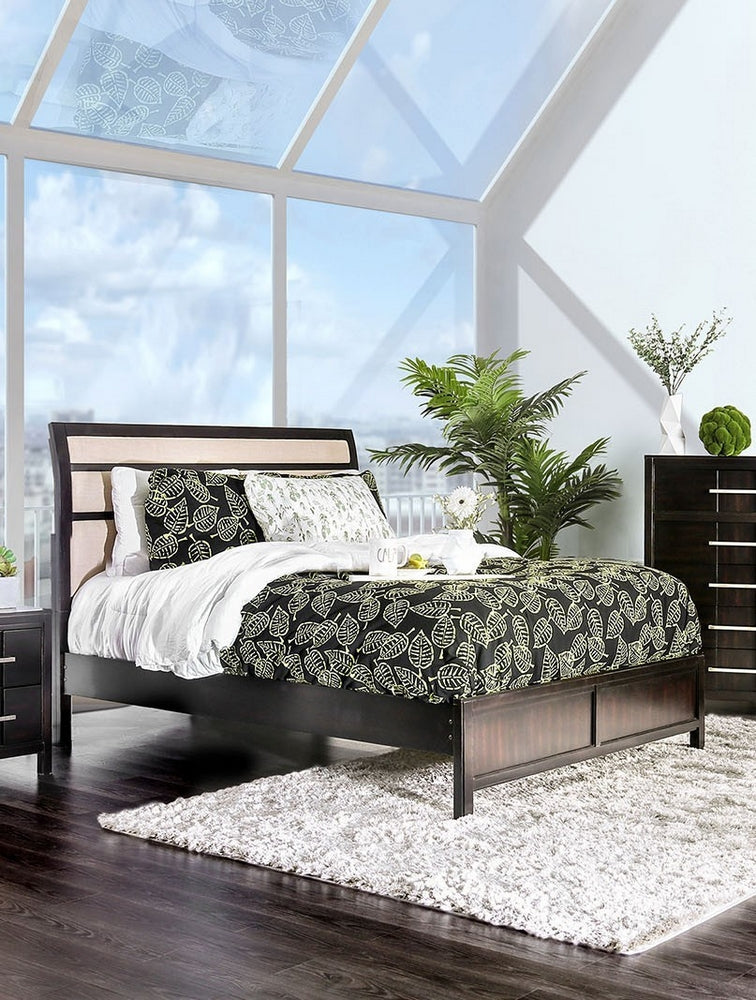 Berenice Espresso Cal King Bed (Oversized)