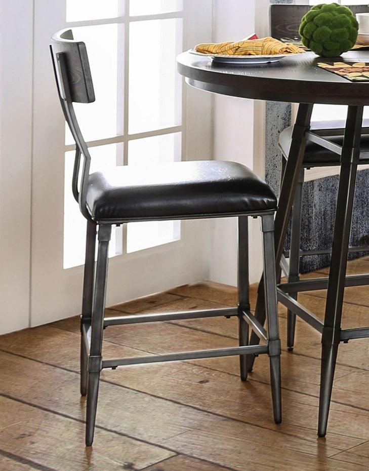 Mullane 2 Weathered Gray Counter Height Chairs