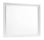 Barzini White Wood Frame Dresser Mirror