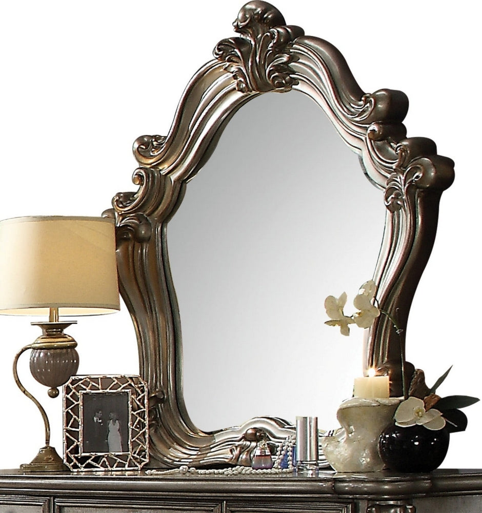 Versailles Antique Platinum Wood/Glass Mirror