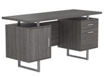 Lawtey Weathered Grey Wood Office Desk