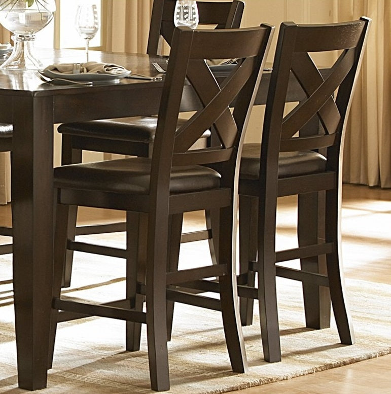 Crown Point 2 Dark Cherry Counter Height Chairs