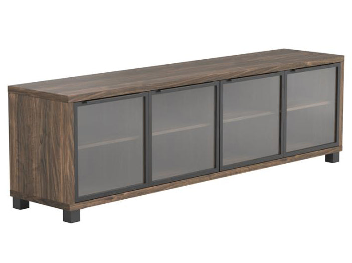 Nayeli Aged Walnut Wood 71" TV Console