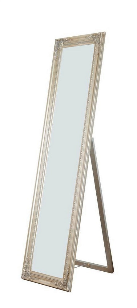 Cecilia Gold Wood Floor Mirror