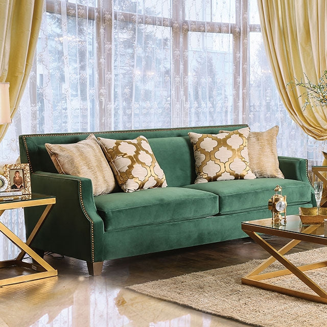 Verdante Emerald Green 2-Seat Sofa (Oversized)