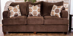 Wessington Chocolate Fabric Sofa (Oversized)