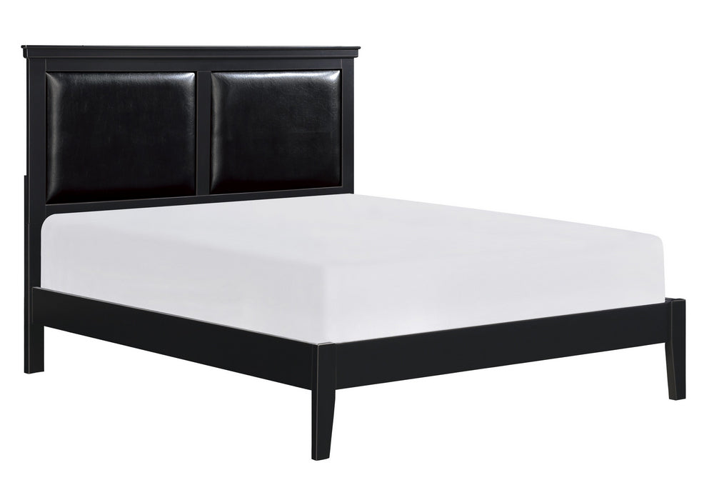 Seabright Black Wood King Bed