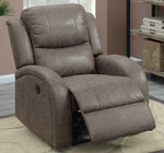 Georgene Coffee Faux Leather Power Recliner with USB