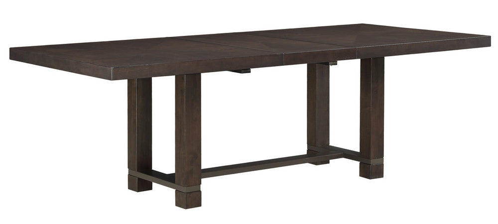 Rathdrum Dark Oak Wood Extendable Dining Table