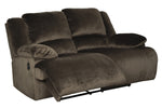 Clonmel Chocolate Microfiber Power Recliner Loveseat