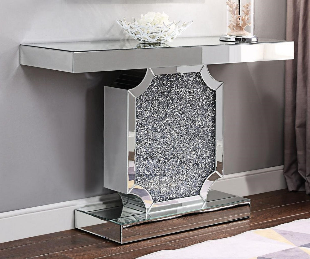 Noralie Mirrored Rectangular Console Table