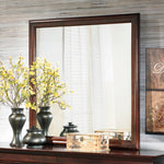 Alisdair Dark Brown Wood Dresser Mirror