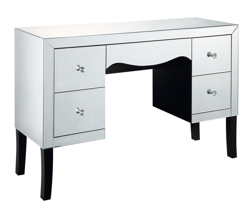 Ratana Mirrored Vanity Desk with 5 Drawers