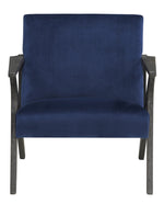 Coriana Modern Navy Velvet Accent Chair