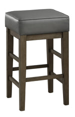 Pittsville 2 Gray Faux Leather Counter Height Stools