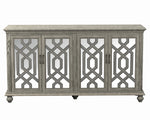 Alaina Antique White Wood Accent Cabinet