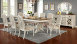 Arcadia Antique White Wood Dining Table