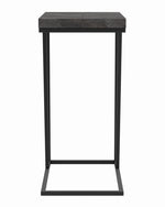 Averi Rustic Grey Herringbone Expandable Accent Table