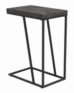 Averi Rustic Grey Herringbone Expandable Accent Table