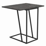 Averi Rustic Grey Herringbone Expandable Accent Table