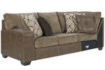 Abalone 3-Pc Chocolate RAF Sectional (Oversized)