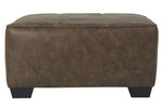 Abalone Chocolate Oversized Accent Ottoman