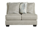 Ardsley 4-Pc Pewter Chenille Fabric LAF Sectional Sofa