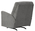 Dalhart Charcoal Fabric Manual Rocker Recliner