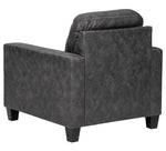 Venaldi Gunmetal Faux Leather Chair