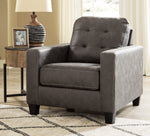 Venaldi Gunmetal Faux Leather Chair