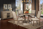 Brenda Rustic Natural Wood Round Dining Table