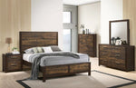 Caris Brown Wood 6-Drawer Dresser