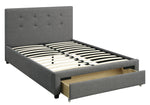 Carla Slate Fabric Queen Platform Storage Bed