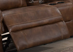 Clark 6Pc Brown Fabric Manual Recliner Sectional Sofa