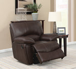 Clifford Chocolate Leather Manual Recliner