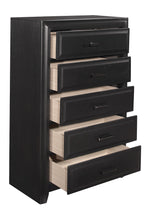 Cordelia Espresso Wood 5-Drawer Chest