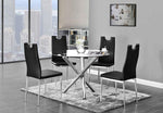 Shiloh 2 Black Faux Leather Side Chairs