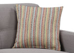 Crystal Gray Fabric Loveseat with 2 Accent Pillows