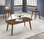 Damala 3-Pc Walnut Wood Table Set