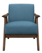 Damala Blue Fabric Accent Chair